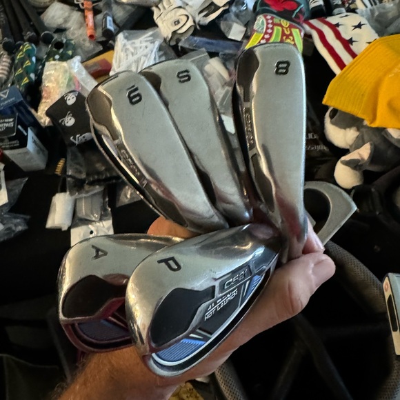 Tour c521 irons 5 pc set
In right handed 
Kbs shafts  steel - Picture 7 of 10